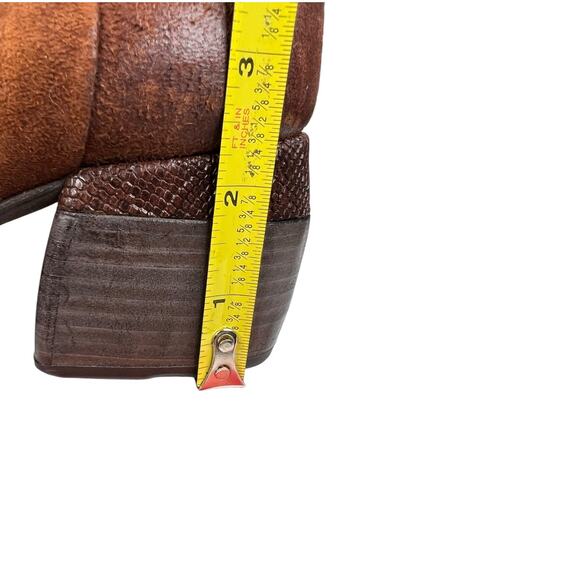 A.S. 98 Women’s Jase Brown Suede Side Zip Ankle Boot Size 38 US 7.5/8 - Picture 10 of 11